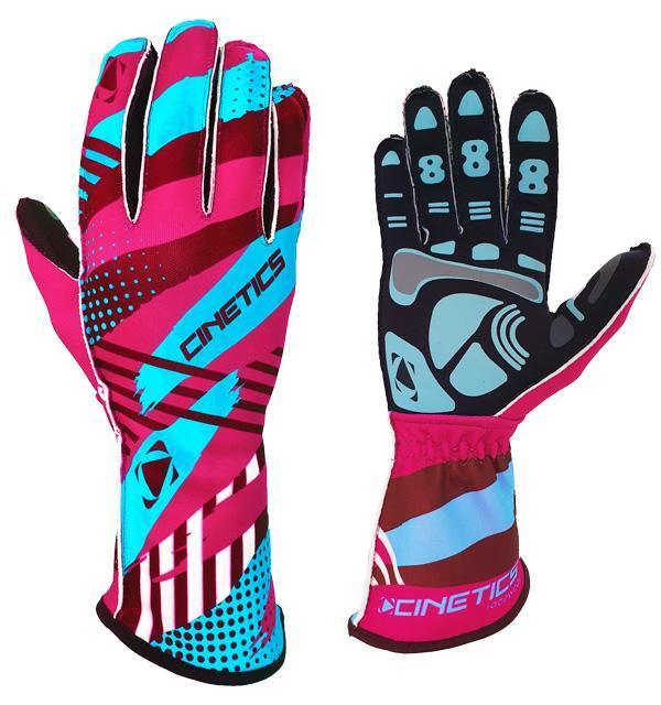 100% custom go kart Gloves