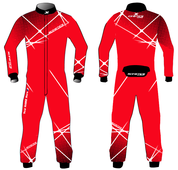 "Lines and dots" RTW Go Kart Suit